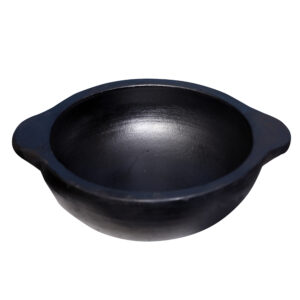 ChennaiPots Clay Die Kadai for Cooking pot- 1.5 L (black)