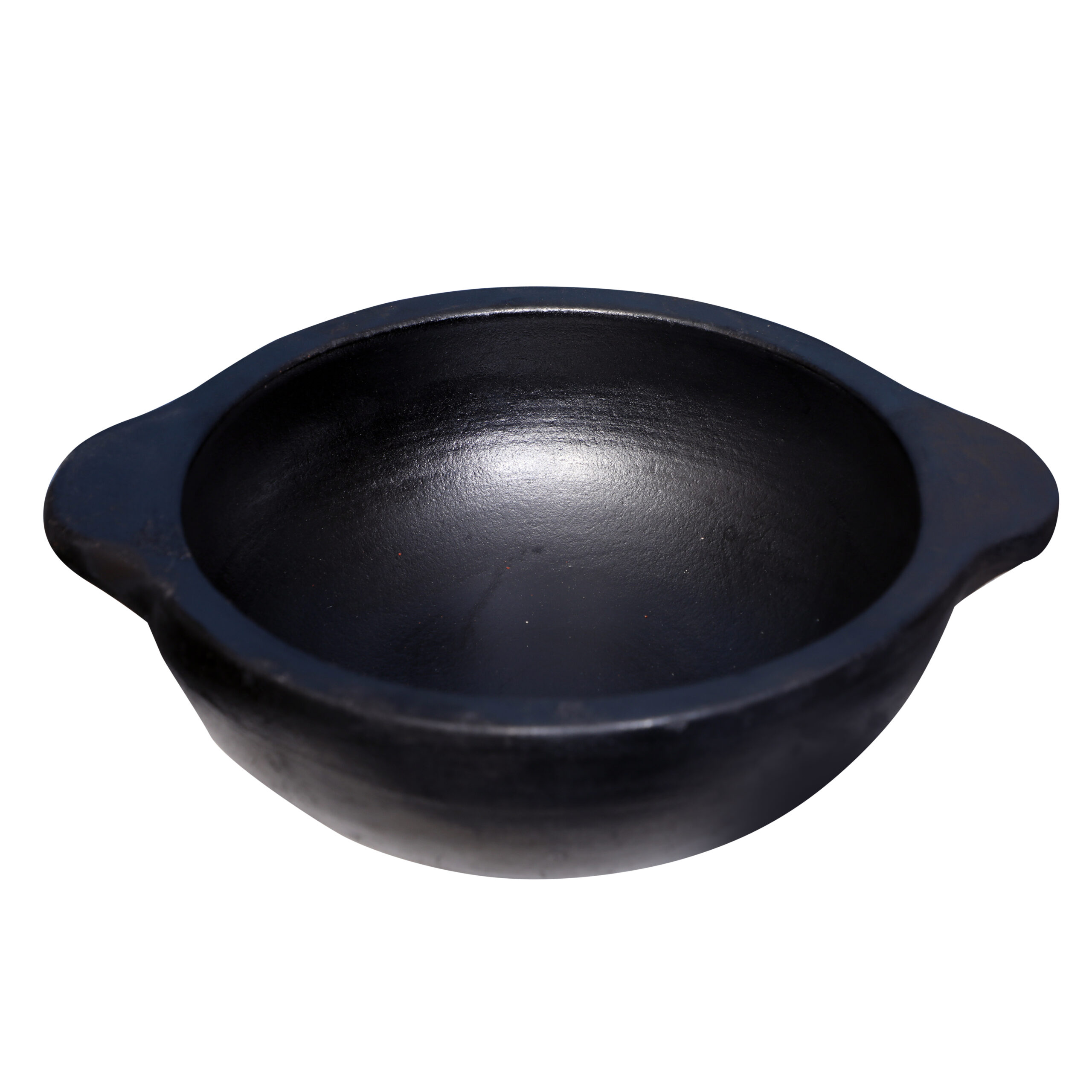 ChennaiPots Clay Die Kadai for Cooking pot- 1.5 L (black)