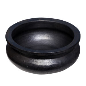 ChennaiPots Traditional Handmade Clay Handi for Cooking pot- 3 L (Black)