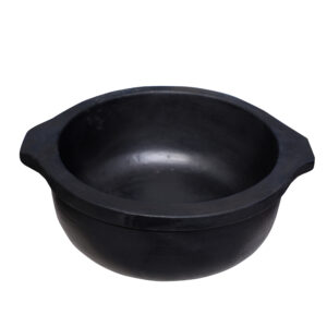 ChennaiPots Clay Handi for Cooking pot- 1.5 L (black)