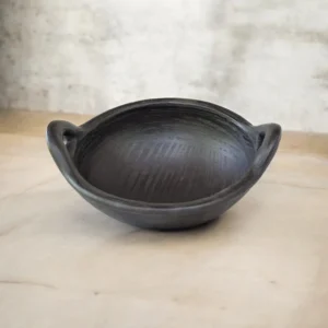ChennaiPots Handmade Clay Kadai (vada chatti )- 1 ltr