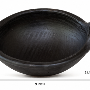 ChennaiPots Handmade Clay Kadai (vada chatti )- 2 ltrs